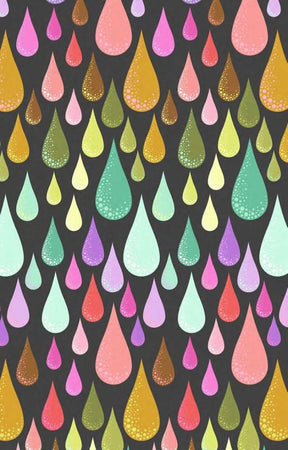 Deja Vu Prince Charming Licorice Dew Drops Yardage PWTP275-Licorice by Tula Pink for Free Spirit Fabrics 1/2 yard increments