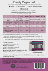 Clearly Organized by Around the Bobbin ATB 205 Printed Pattern Only
