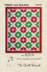 Merry Go Round Quilt Pattern QB 163 Printed Pattern Only by The Quilt Branch, multiple sizes