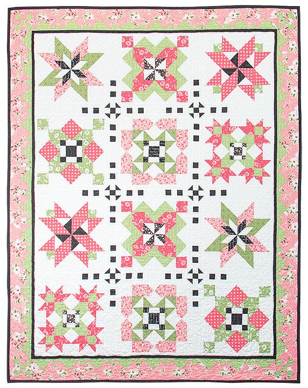 My Secret Garden Block of the Month Quilt Pattern TAT310 by Sherri Falls for This and That Printed Pattern Only