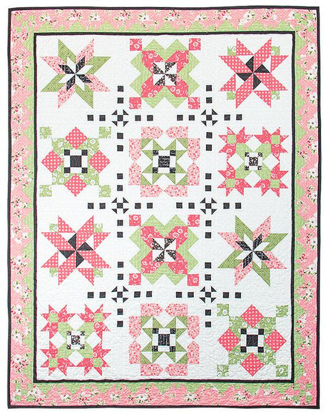 My Secret Garden Block of the Month Quilt Pattern TAT310 by Sherri Falls for This and That Printed Pattern Only