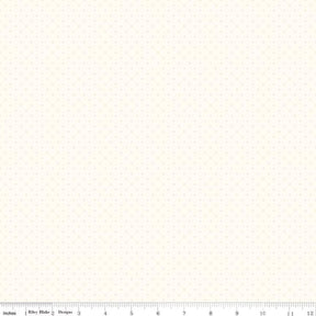 Le Creme Swiss Dots Tone on Tone Cream Dot by Riley Blake Designs - C600 - 01 Cream Sold in 1/2 Yard Increments