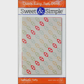 Sweet & Simple Saltwater Taffy Quilt Pattern by Kathy Brown Printed Pattern Only