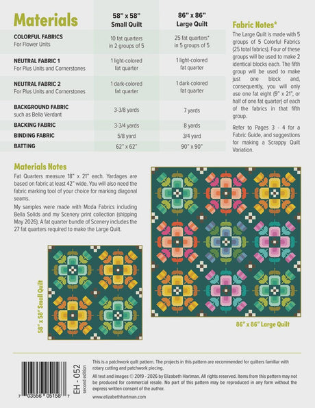 Casserole Quilt Pattern EH-052 by Elizabeth Hartman Paper Pattern ONLY