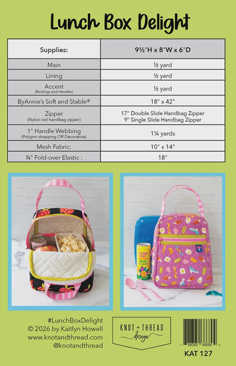 Lunch Box Delight by Knot and Thread Design KAT127