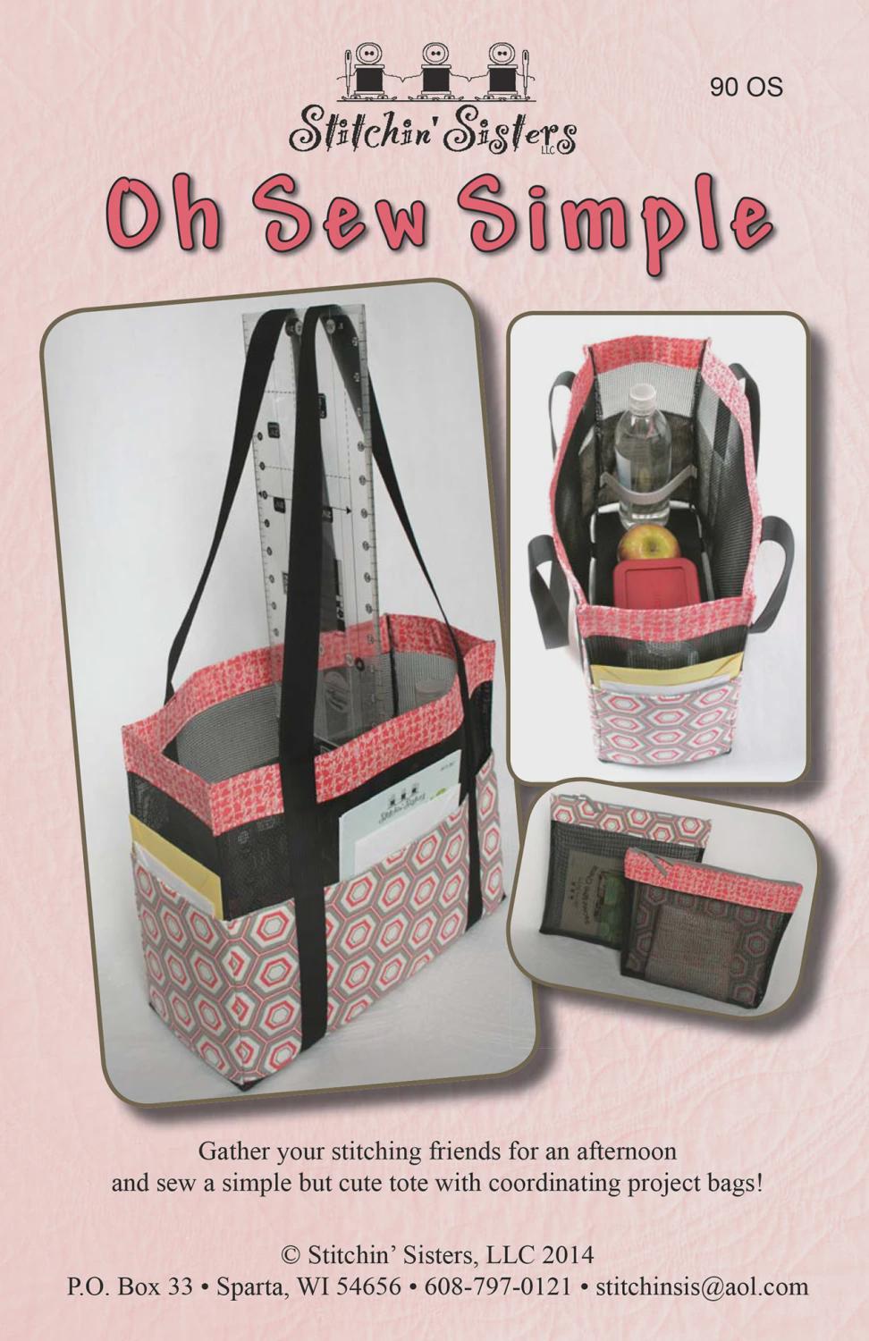Oh Sew Simple Paper pattern only by Cheryl Von Ruden for Stichin' Sisters 90 OS