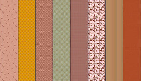 a collection of nine vertical stripes, each with a unique pattern and color. The stripes vary in size and orientation, creating a visually interesting and diverse arrangement.