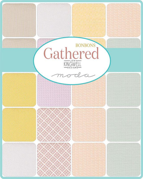 The image is a collage of various fabric patterns and textures, including stripes, polka dots, and geometric designs, arranged in a grid-like pattern.