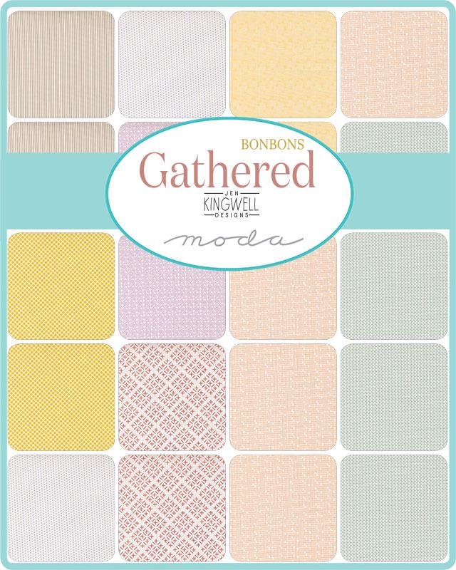 The image is a collage of various fabric patterns and textures, including stripes, polka dots, and geometric designs, arranged in a grid-like pattern.