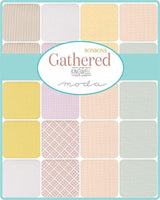 The image is a collage of various fabric patterns and textures, including stripes, polka dots, and geometric designs, arranged in a grid-like pattern.