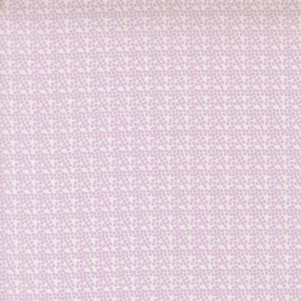 The image is a repeating pattern of small purple flowers or dots on a light-colored background.