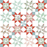 Star Bright Quilt Pattern by Melissa Mortenson of Polka Dot Chair 64" x 64"