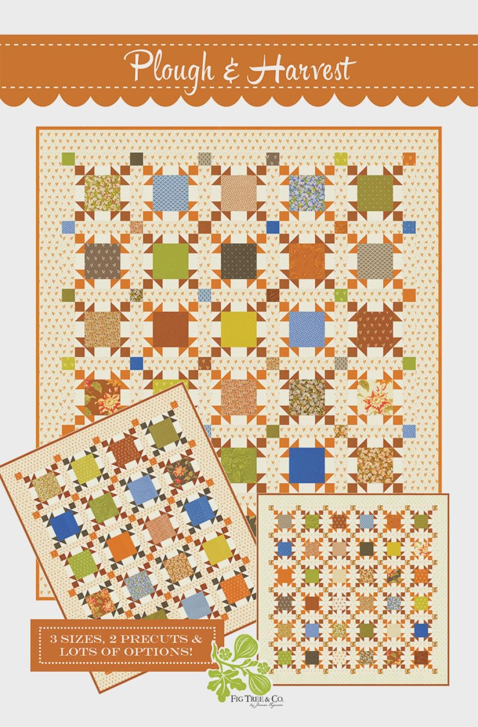 Plough & Harvest Printed Pattern Only by Fig Tree and Company FTQ4003