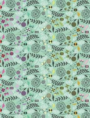 Deja Vu Prince Charming Sweet Mint Dandelion Yardage PWTP279-SweetMint by Tula Pink for Free Spirit Fabrics 1/2 yard increments