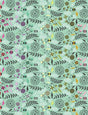 Deja Vu Prince Charming Sweet Mint Dandelion Yardage PWTP279-SweetMint by Tula Pink for Free Spirit Fabrics 1/2 yard increments