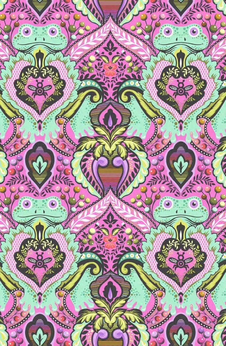 Deja Vu Prince Charming Gumball Frog Prince Yardage PWTP274-Gumball by Tula Pink for Free Spirit Fabrics 1/2 yard increments