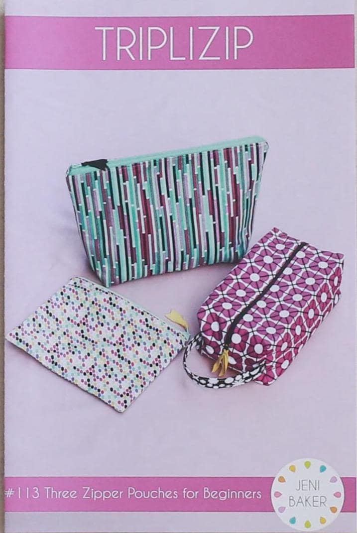 Triplizip ICO-113 From In Color Order By Jeni Baker, Paper Pattern Only