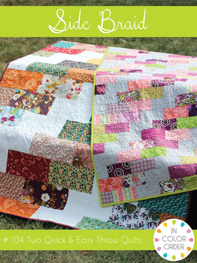 Side Braid Quilt Pattern ICO-104 From In Color Order By Jeni Baker, Paper Pattern Only