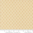 The image is a fabric with a repeating pattern of a yellow flower design.