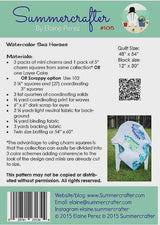 Watercolor Sea Horses Quilt Pattern only 105 by Elaine Perez for Summercrafter, quilt size 48" x 54"