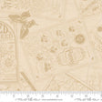 The image is a collage of various botanical illustrations and text, including a butterfly, flowers, and plant labels. The text and illustrations are in a sepia tone, giving the image a vintage or antique appearance.