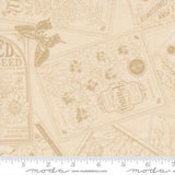 The image is a collage of various botanical illustrations and text, including a butterfly, flowers, and plant labels. The text and illustrations are in a sepia tone, giving the image a vintage or antique appearance.