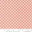 a fabric with a pink and beige checkered pattern.