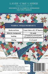 Layer Cake Ladder TTN 120 The Tipsy Needle By Elizabeth Hernandez for The Tipsy Needle 50 x 70