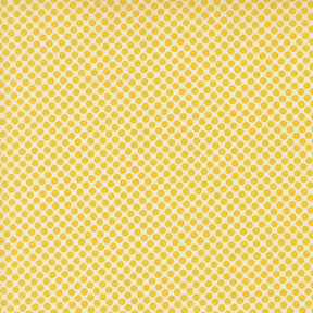 a repeating pattern of yellow polka dots on a yellow background.