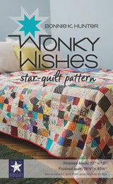 Wonky Wishes Star-Quilt Pattern P80081 by Bonnie K. Hunter for Kansas City Star Quilts 78.5" x 93.5" Printed Pattern Only