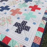 Little Crosses Quilt Pattern EJ003 by Emma Jean Jansen - Advanced Beginner - Makes 3 sizes perfect for using your scraps