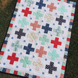 Little Crosses Quilt Pattern EJ003 by Emma Jean Jansen - Advanced Beginner - Makes 3 sizes perfect for using your scraps