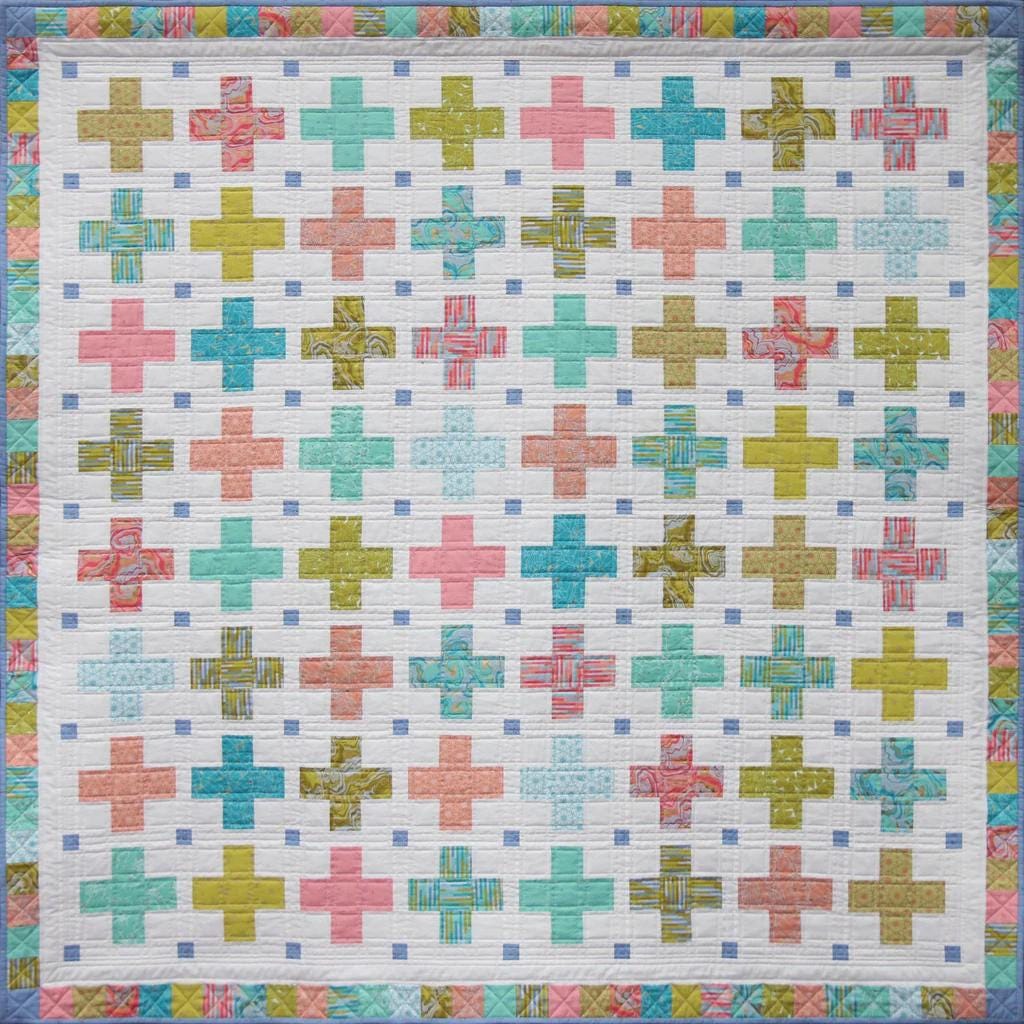 Little Crosses Quilt Pattern EJ003 by Emma Jean Jansen - Advanced Beginner - Makes 3 sizes perfect for using your scraps