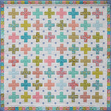 Little Crosses Quilt Pattern EJ003 by Emma Jean Jansen - Advanced Beginner - Makes 3 sizes perfect for using your scraps