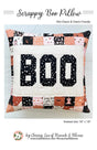 Scrappy Boo Pillow BNB 2109 by Chrissy Lux for Sew Lux Fabric 18"x 18" - Printed Pattern Only