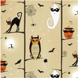 Cheeky Wee Pumpkins By Studio E Fabrics 3272-44 Branch Cats and Owl Yardage Sold in 1/2 Yard Increments