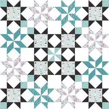 Star Bright Quilt Pattern by Melissa Mortenson of Polka Dot Chair 64" x 64"