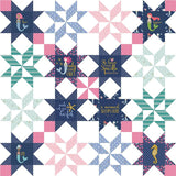 Star Bright Quilt Pattern by Melissa Mortenson of Polka Dot Chair 64" x 64"
