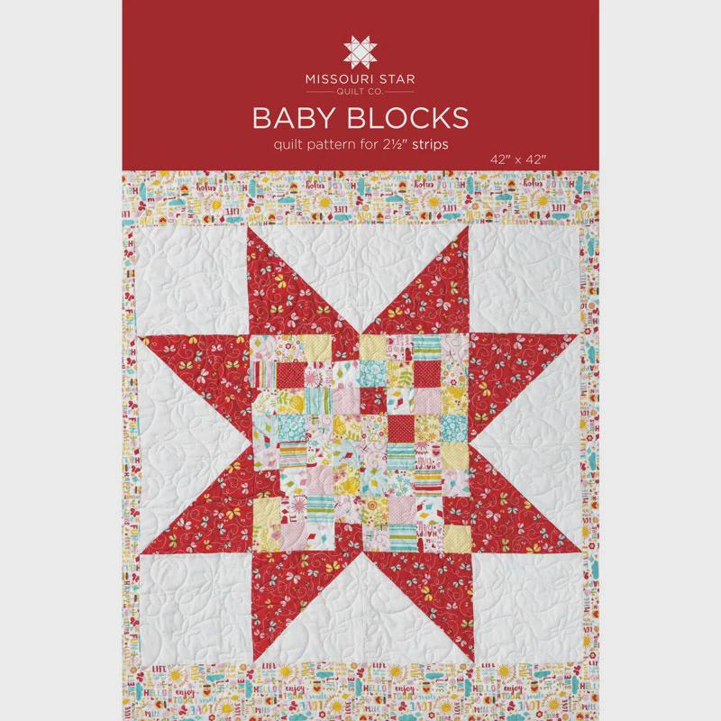 Baby Blocks Quilt Pattern PAT1621 by Missouri Star - size 42" x 42" Printed Pattern Only