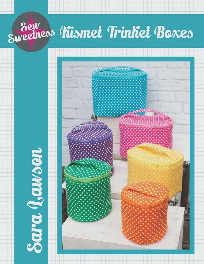 Kismet Trinket Boxes Pattern SS139 by Sara Lawson for Sew Sweetness Printed Pattern Only