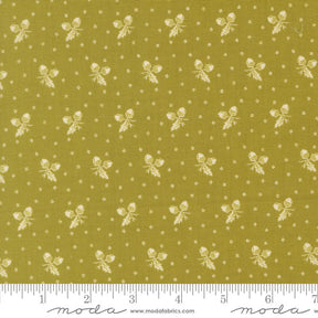 Butternut And Sage Acorn Medley Sage Yardage 35445-13 By Fig Tree & Co Sold In 1/2 Yard Increments Cut Continuously