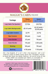 Maggie's Cabin Quilt pattern CKQ-2418 By Sarah Sumbera For Copper Kettle Quilt Company
