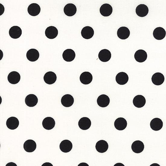 Moda Dottie Black Dots on White 45008 17 By Moda Fabrics Sold in 1/2 Yard Increments