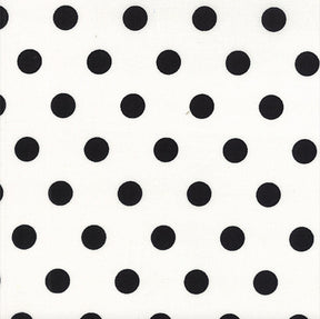 Moda Dottie Black Dots on White 45008 17 By Moda Fabrics Sold in 1/2 Yard Increments