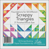 3in Scrappy Triangle Foundation Pad LGD-111 by Leila Gardunia Design