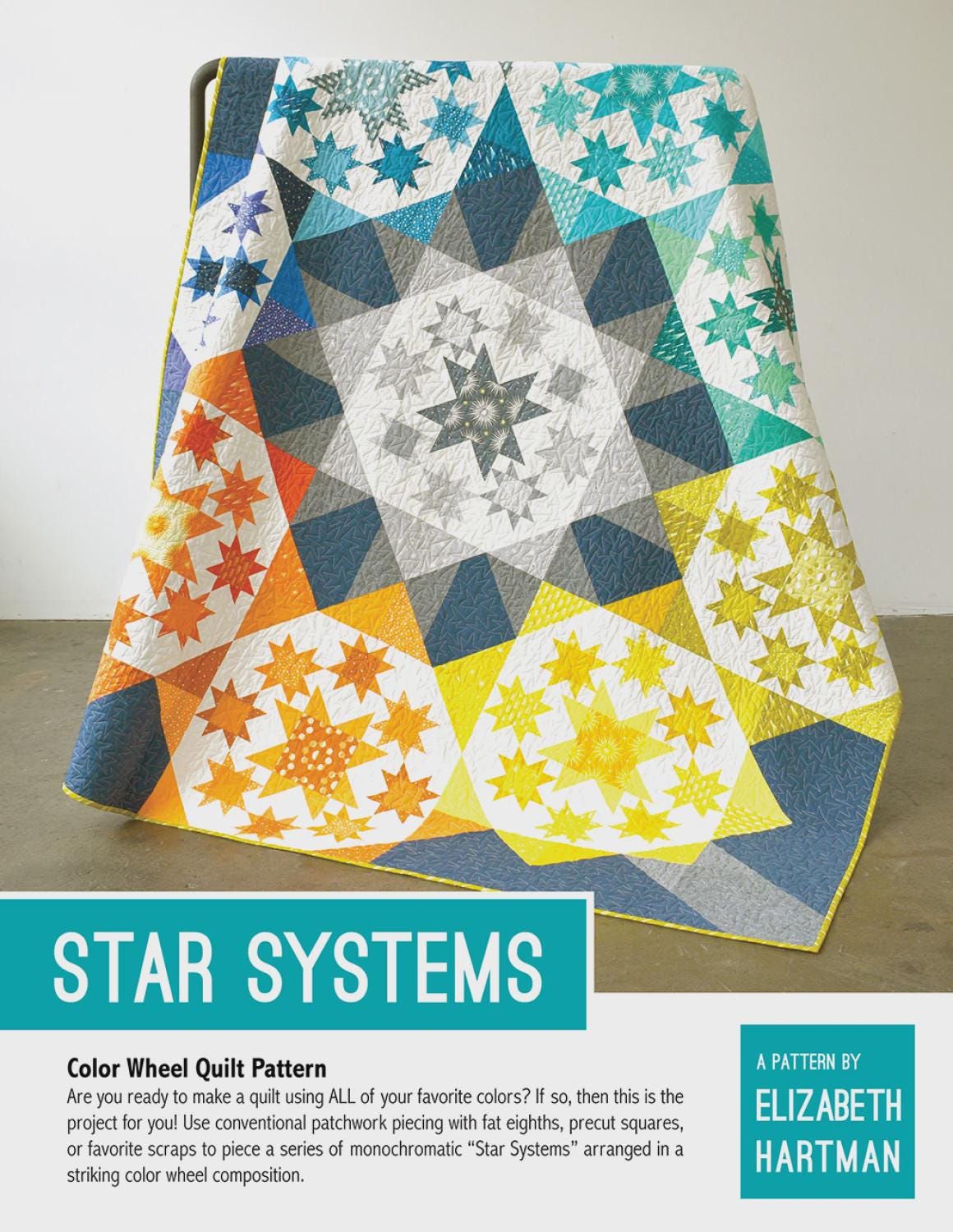 Star Systems Pattern EH067 by Elizabeth Hartman Three Sizes