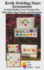 Kwik Swirling Stars Accessories Pattern TKQ70 by Karie Jewell for Two Kwik Quilters Printed Pattern Only