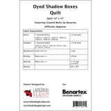 Dyed Shadow Boxes Quilt Printed Pattern by Ladeebug Design LADBE0138