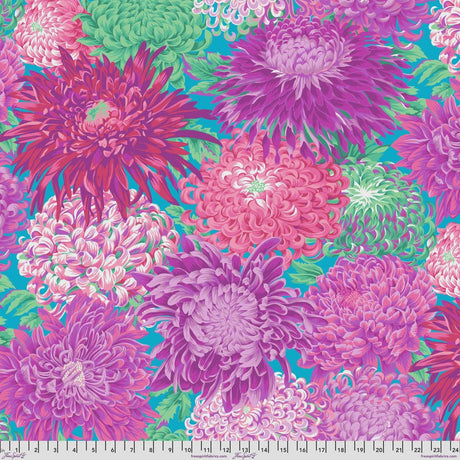 Backing Fabric Japanese Chrysanthemum - Magenta QBPJ003.MAGENTA for the Kaffe Fassett Collective 108" Wide