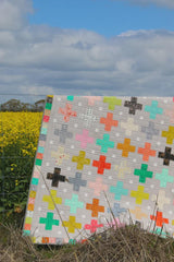 Little Crosses Quilt Pattern EJ003 by Emma Jean Jansen - Advanced Beginner - Makes 3 sizes perfect for using your scraps